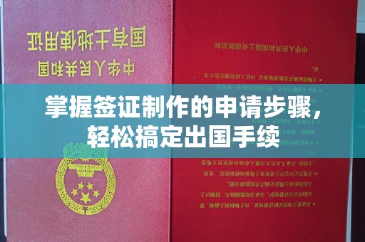 遂昌掌握签证制作的申请步骤，轻松搞定出国手续