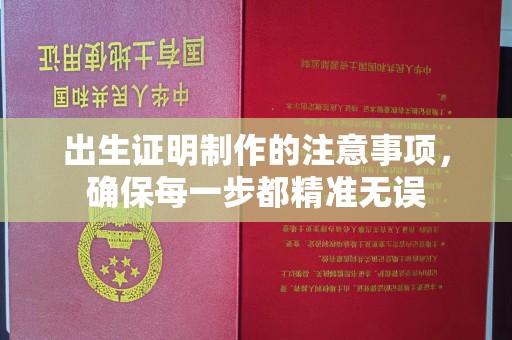 遂昌出生证明制作的注意事项，确保每一步都精准无误